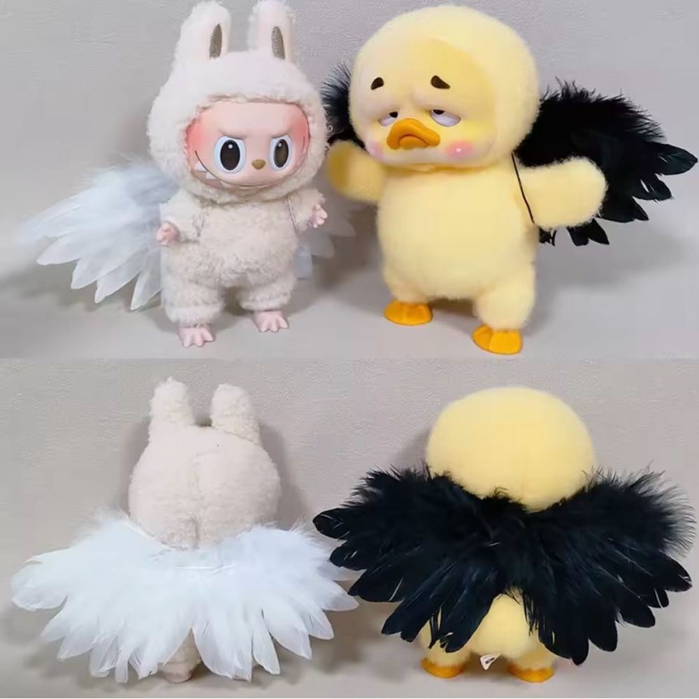 Plush Animal Costume - black wings